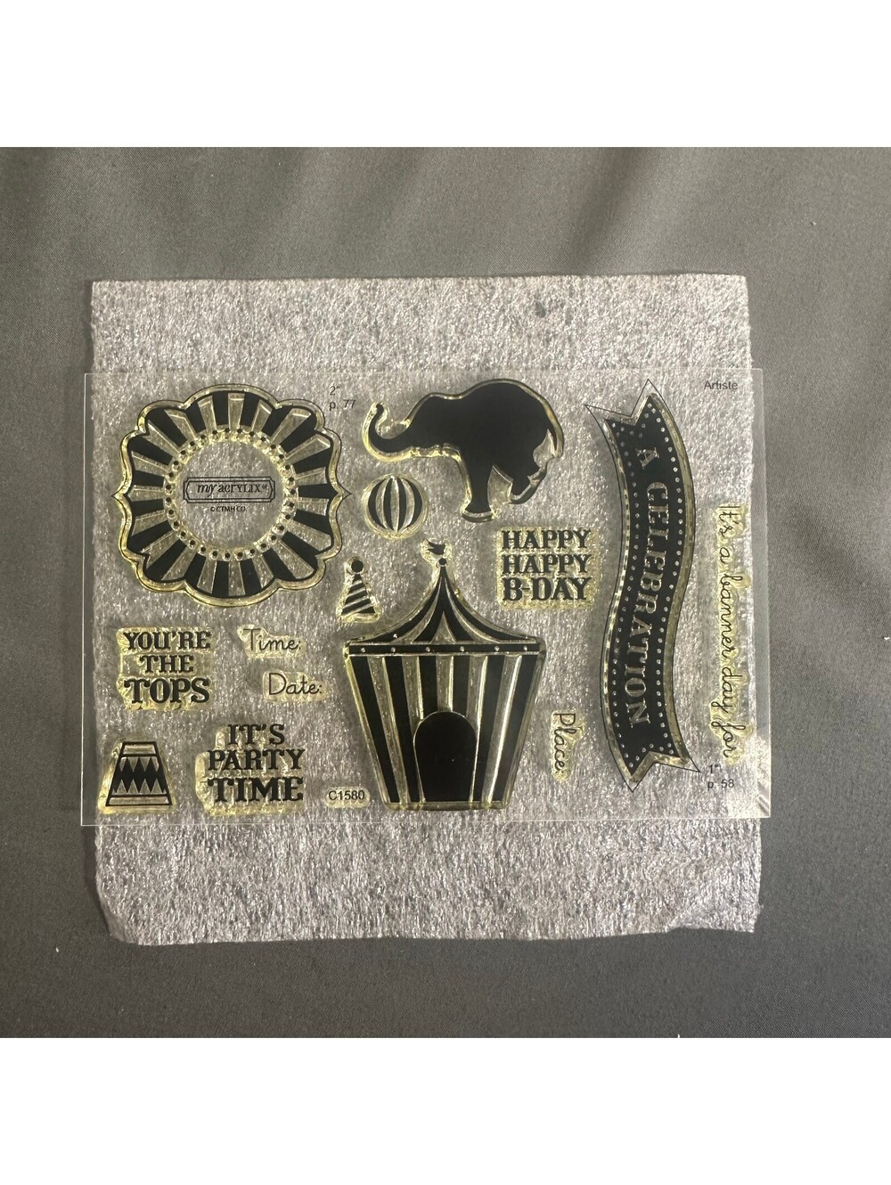Close To My Heart C1580 Big Top Acrylic Stamp Set